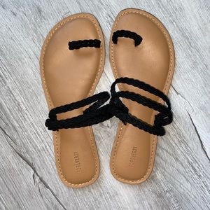 Forever 21 braided faux leather sandals